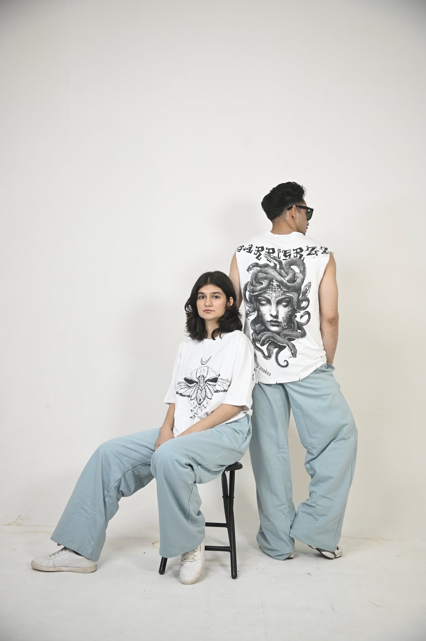 Solid sweatpants in Surf Blue