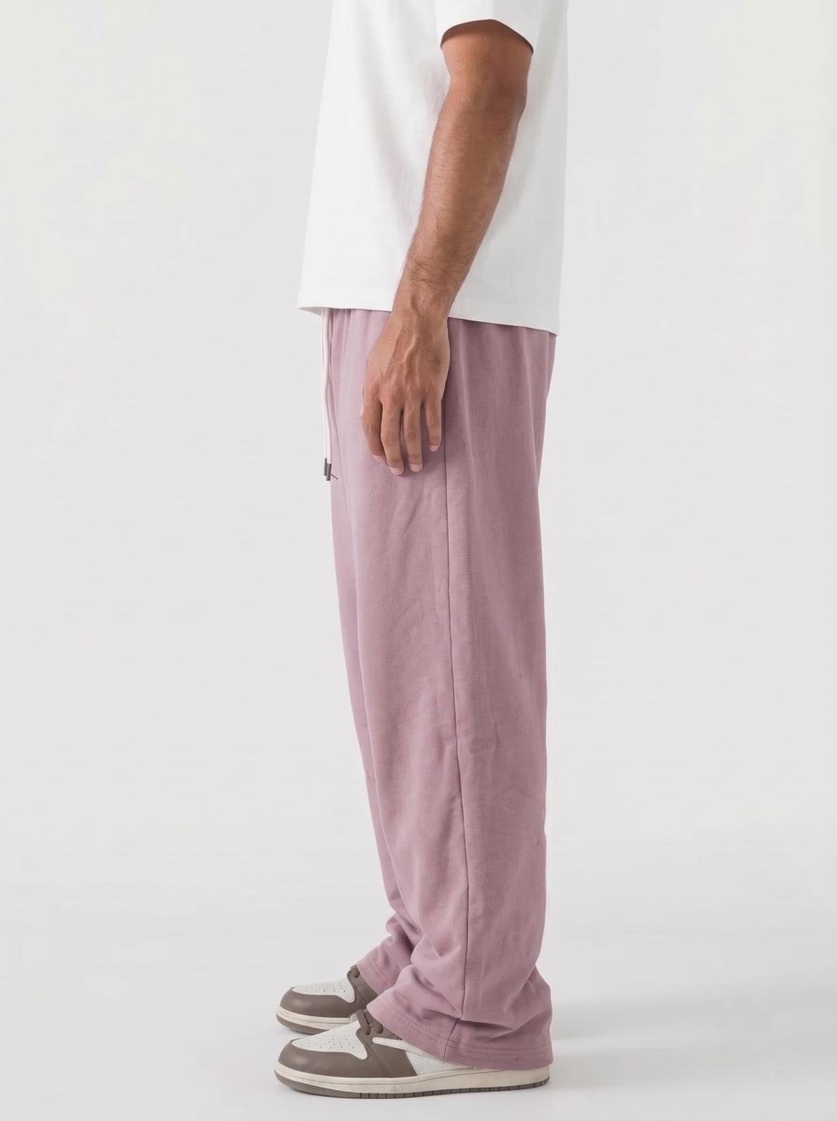 Solid sweatpants in Dusty Rose