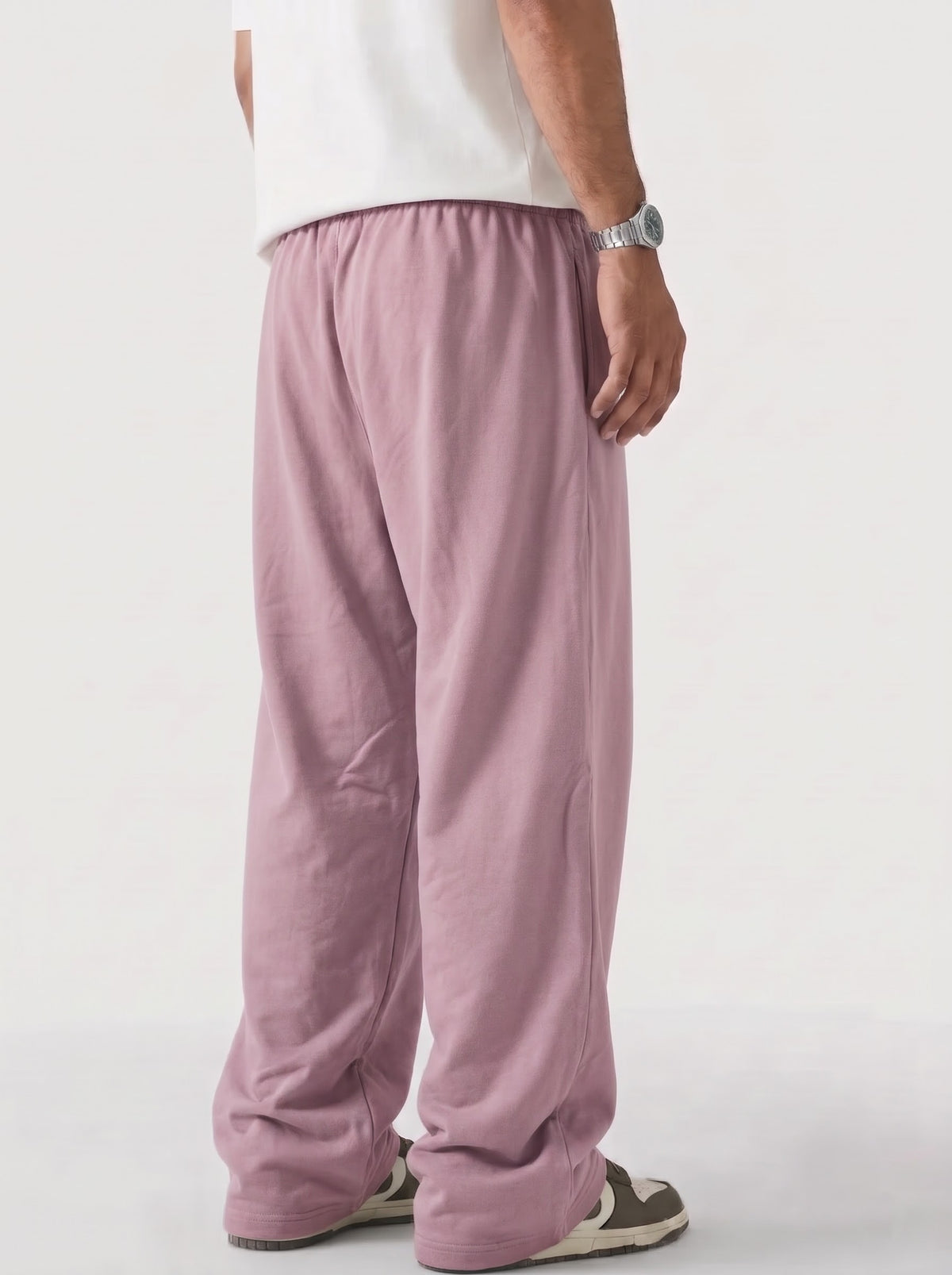 Solid sweatpants in Dusty Rose