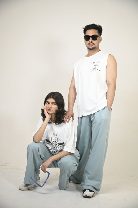 Solid sweatpants in Surf Blue