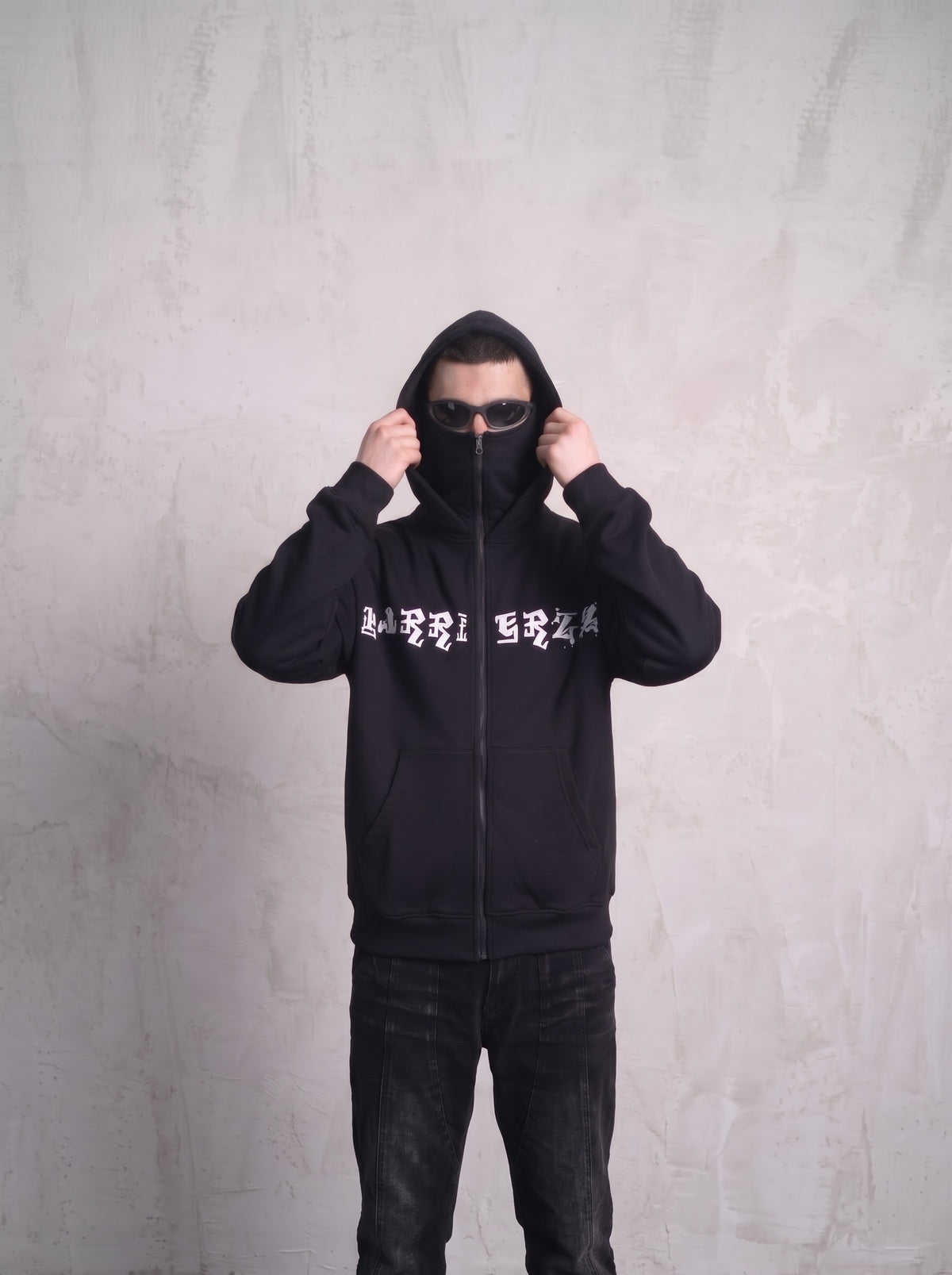 BARRIERZZ Ninja – Oversized Balaclava Zip-Up Hoodie