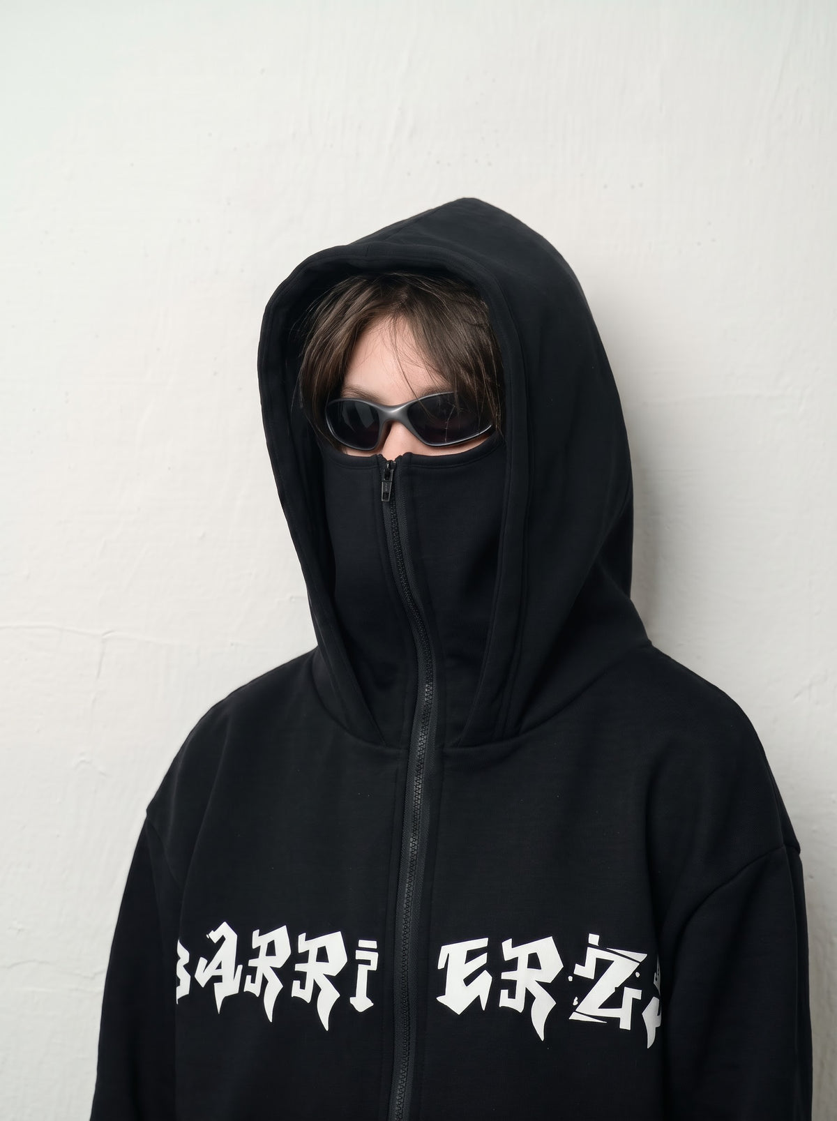 BARRIERZZ Ninja – Oversized Balaclava Zip-Up Hoodie
