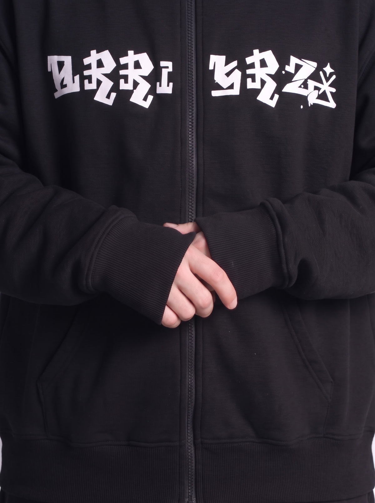BARRIERZZ Ninja – Oversized Balaclava Zip-Up Hoodie