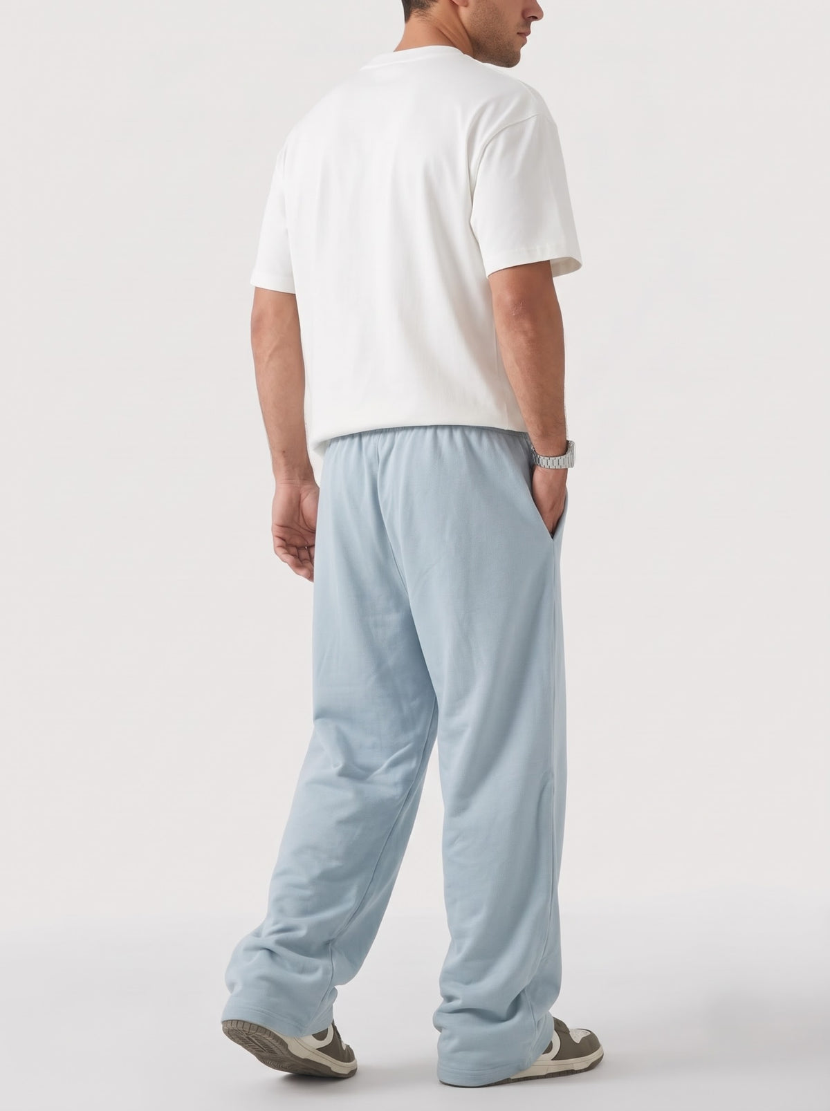 Solid sweatpants in Surf Blue