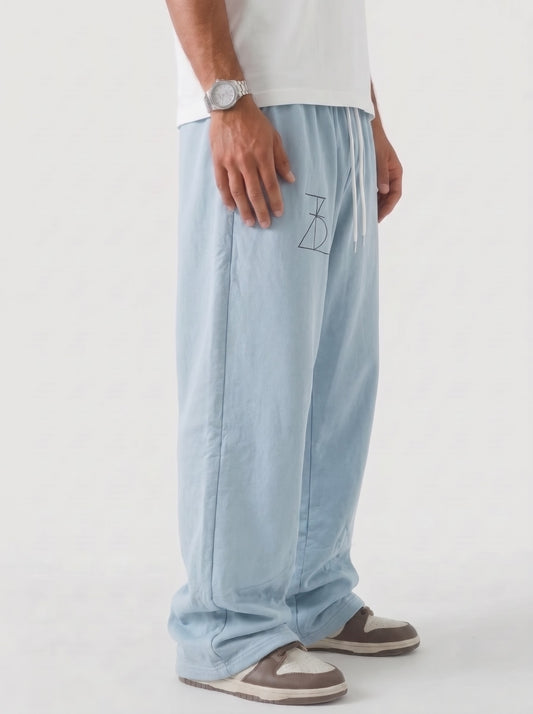 Solid sweatpants in Surf Blue